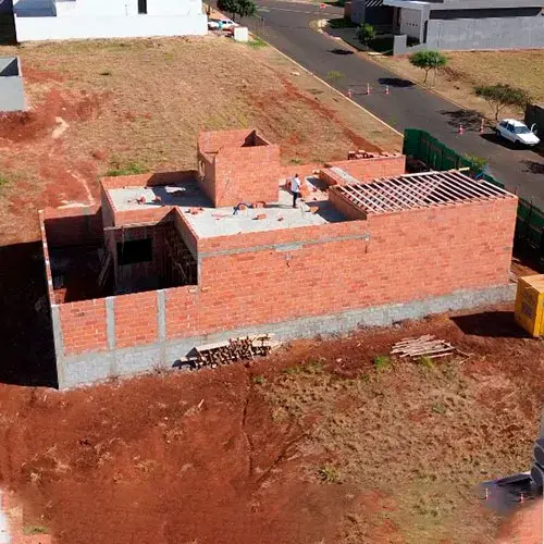 Foto de uma casa sendo construída pela Duarte Incorporadora em Ribeirão Preto SP